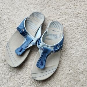 Merrell Blue and Tan Women's Sandals